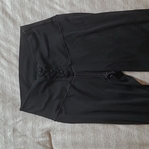 Aerie offline high-rise front laceup, v-waist, 7/8 leggings (xs)